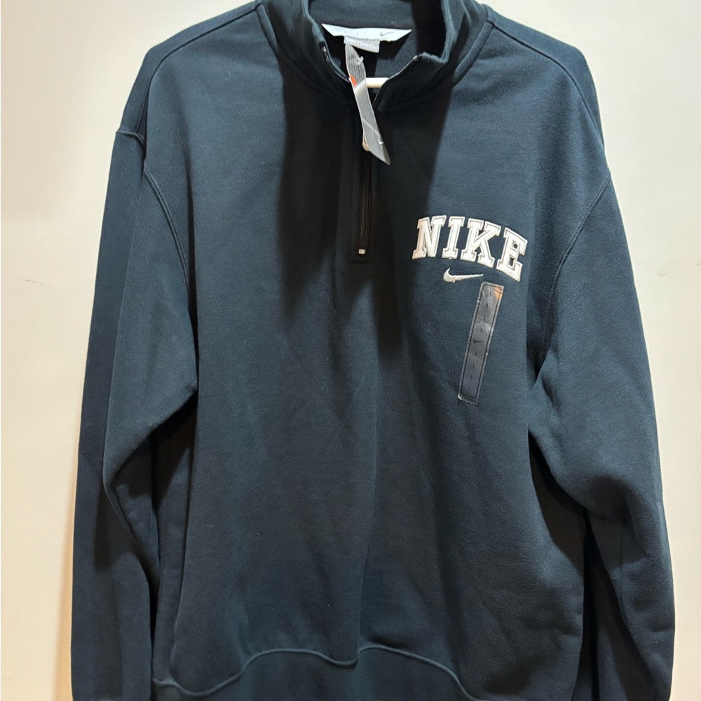 Y2K Nike Black Quarter Zip Jacket NWT (Gray Tag)
